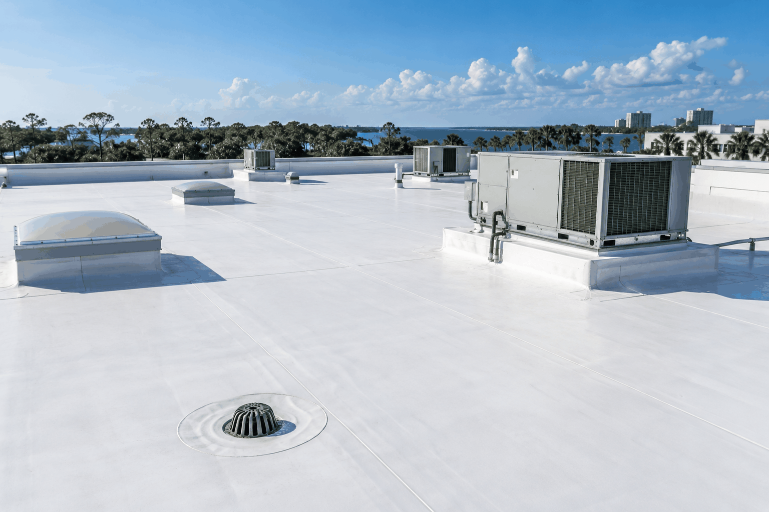 SOS roofing and property service illustration for Panama City Beach, Florida